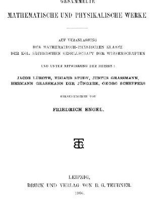 خرید و دانلود نسخه کامل کتاب Band 2, Teil 1. Gesammelte mathematische und physikalische Werke (1904)
