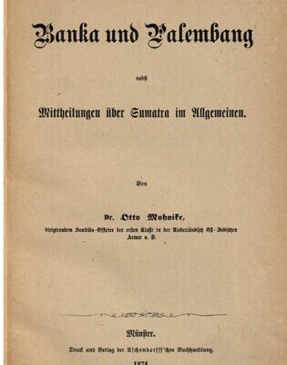 خرید و دانلود نسخه کامل کتاب Banka und Palembang nebst Mitteilungen über Sumatra im Allgemeinen