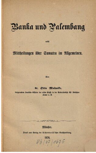 خرید و دانلود نسخه کامل کتاب Banka und Palembang nebst Mitteilungen über Sumatra im Allgemeinen_68c0733b9ec4b.jpeg خرید و دانلود نسخه کامل کتاب Banka und Palembang nebst Mitteilungen über Sumatra im Allgemeinen
