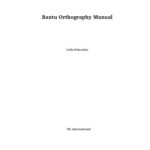 خرید و دانلود نسخه کامل کتاب Bantu Orthography Manual