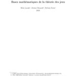 خرید و دانلود نسخه کامل کتاب Bases Mathématiques de la Théorie des Jeux