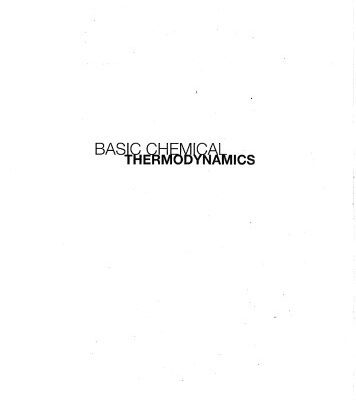 خرید و دانلود نسخه کامل کتاب Basic Chemical Thermodynamics (Fifth Edition)