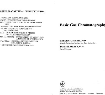 خرید و دانلود نسخه کامل کتاب Basic Gas Chromatography [Techs. in Anal. Chem.]