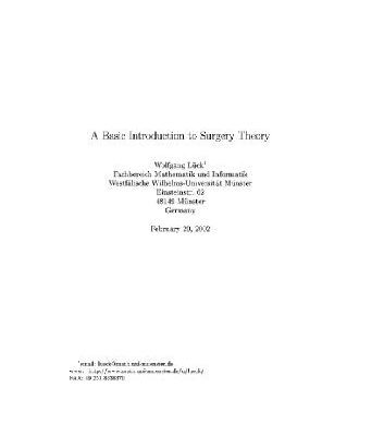 خرید و دانلود نسخه کامل کتاب Basic introduction to surgery theory