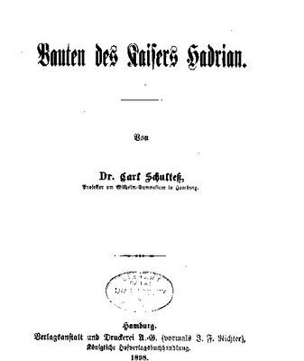 خرید و دانلود نسخه کامل کتاب Bauten des Kaisers Hadrian