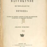 خرید و دانلود نسخه کامل کتاب Bauurkunde der Tempelanlagen von Dendera in einem der geheimen Korridore im Innern der Tempelmauer aufgefunden
