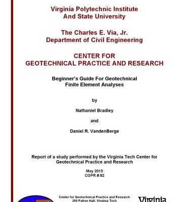 خرید و دانلود نسخه کامل کتاب Beginners Guide for Geotechnical Finite Element Analyses