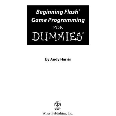 خرید و دانلود نسخه کامل کتاب Beginning Flash game programming for dummies