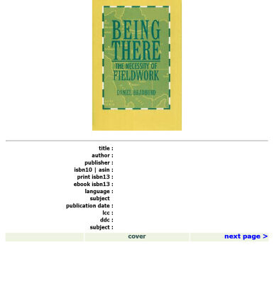 خرید و دانلود نسخه کامل کتاب BEING THERE (Smithsonian Series in Ethnographic Inquiry)