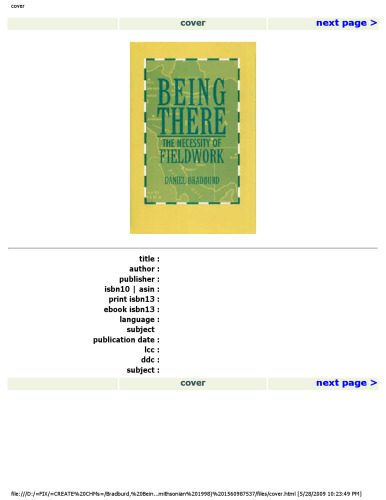 خرید و دانلود نسخه کامل کتاب BEING THERE (Smithsonian Series in Ethnographic Inquiry)_68d4bf604e309.jpeg خرید و دانلود نسخه کامل کتاب BEING THERE (Smithsonian Series in Ethnographic Inquiry)