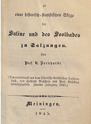 خرید و دانلود نسخه کامل کتاب Beiträge zu einer historisch-statistischen Skizze der Saline und des Soolbades zu Salzungen