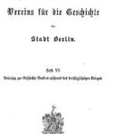 خرید و دانلود نسخه کامل کتاب Beiträge zur Geschichte Berlins während des Dreißigjährigen Krieges
