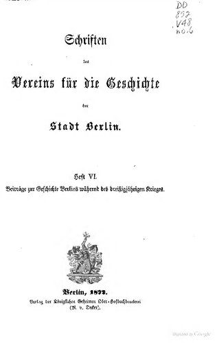 خرید و دانلود نسخه کامل کتاب Beiträge zur Geschichte Berlins während des Dreißigjährigen Krieges_68c0a00ece54c.jpeg خرید و دانلود نسخه کامل کتاب Beiträge zur Geschichte Berlins während des Dreißigjährigen Krieges