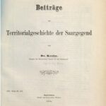 خرید و دانلود نسخه کامل کتاب Beiträge zur Territorialgeschichte der Saargegend