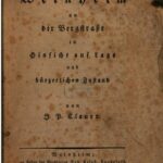 خرید و دانلود نسخه کامل کتاب Bemerkung über Weinheim an der Bergstraße in Hinsicht auf Lage und bürgerlichen Zustand