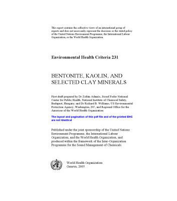 خرید و دانلود نسخه کامل کتاب Bentonite, Kaolin, and Selected Clay Minerals