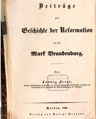 خرید و دانلود نسخه کامل کتاب Berlin unter dem Einflusse der Reformation im sechszehnten Jahrhundert