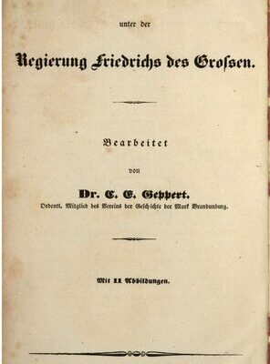 خرید و دانلود نسخه کامل کتاب Berlin unter der Regierung Friedrichs des Großen