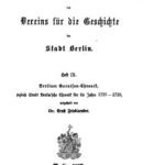 خرید و دانلود نسخه کامل کتاب Berliner Garnison-Chronik, zugleich Stadt Berlin’sche Chronik für die Jahre 1727-1739