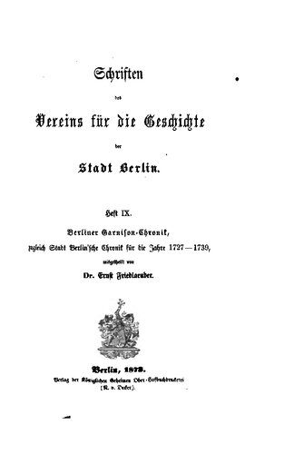 خرید و دانلود نسخه کامل کتاب Berliner Garnison-Chronik, zugleich Stadt Berlin’sche Chronik für die Jahre 1727-1739_68c09fe91ee1e.jpeg خرید و دانلود نسخه کامل کتاب Berliner Garnison-Chronik, zugleich Stadt Berlin’sche Chronik für die Jahre 1727-1739