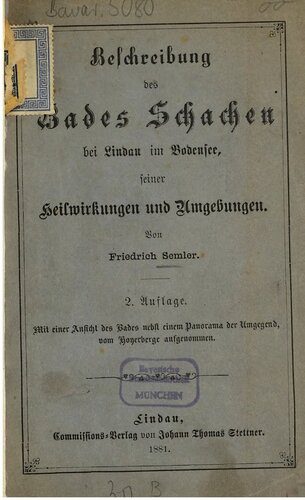 خرید و دانلود نسخه کامل کتاب Beschreibung des Bades Schachen bei Lindau im Bodensee, seiner Heilwirkungen und Umgebungen_68c1360c79e6f.jpeg خرید و دانلود نسخه کامل کتاب Beschreibung des Bades Schachen bei Lindau im Bodensee, seiner Heilwirkungen und Umgebungen