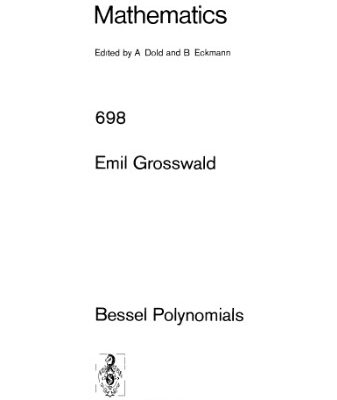 خرید و دانلود نسخه کامل کتاب Bessel Polynomials