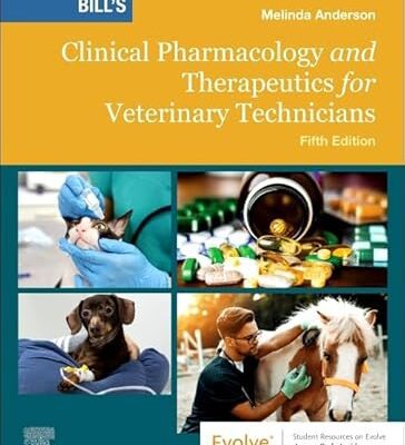 خرید و دانلود نسخه کامل کتاب Bill’s Clinical Pharmacology and Therapeutics for Veterinary Technicians (5th Edition) –  +  Pdf