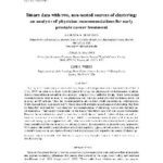 خرید و دانلود نسخه کامل کتاب Binary data with two, non-nested sources of clustering an analysis of physician recommendations for early prostate cancer treatment