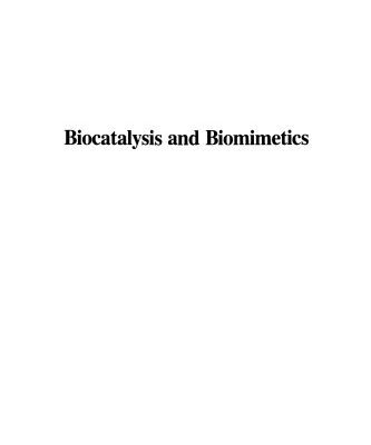خرید و دانلود نسخه کامل کتاب Biocatalysis and Biomimetics