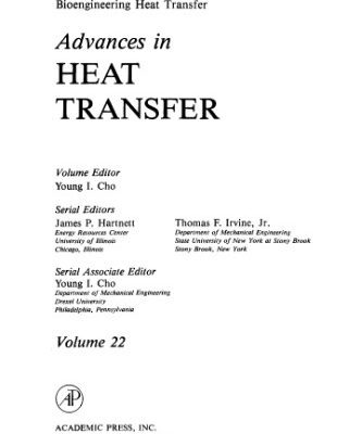 خرید و دانلود نسخه کامل کتاب Bioengineering Heat Transfer