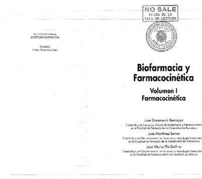 خرید و دانلود نسخه کامل کتاب Biofarmacia y farmacocinética