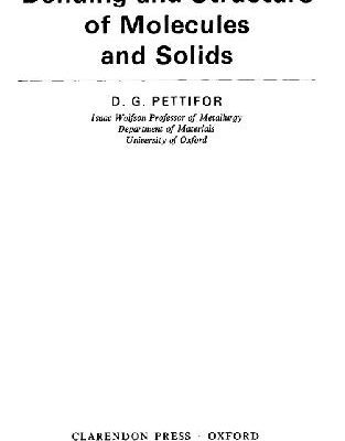 خرید و دانلود نسخه کامل کتاب Bonding and Structure of Molecules and Solids