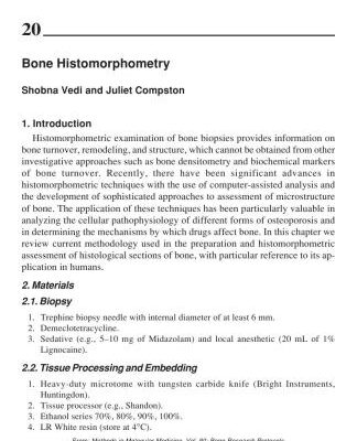 خرید و دانلود نسخه کامل کتاب Bone histomorphometry