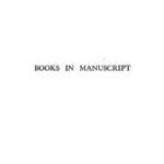خرید و دانلود نسخه کامل کتاب Books in Manuscript: A Short Introduction to Their Study and Use (2nd ed)