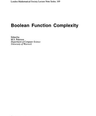 خرید و دانلود نسخه کامل کتاب Boolean Function Complexity