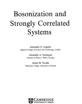 خرید و دانلود نسخه کامل کتاب Bosonization and strongly correlated systems