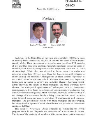 خرید و دانلود نسخه کامل کتاب Brain Tumors in Adults, An Issue of Neurologic Clinics