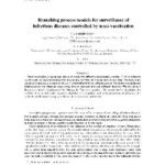 خرید و دانلود نسخه کامل کتاب Branching process models for surveillance of infectious diseases controlled by mass vaccination