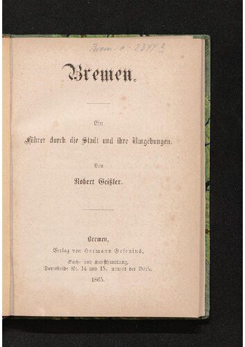 خرید و دانلود نسخه کامل کتاب Bremen. Ein Führer durch die Stadt und ihre Umgebungen_68c03b7b716fb.jpeg خرید و دانلود نسخه کامل کتاب Bremen. Ein Führer durch die Stadt und ihre Umgebungen