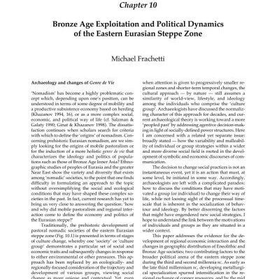 خرید و دانلود نسخه کامل کتاب Bronze Age Exploitation and Political Dynamics of the Eastern Eurasian Steppe Zone