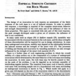 خرید و دانلود نسخه کامل کتاب Brown. Empirical strength criterion for rock masses