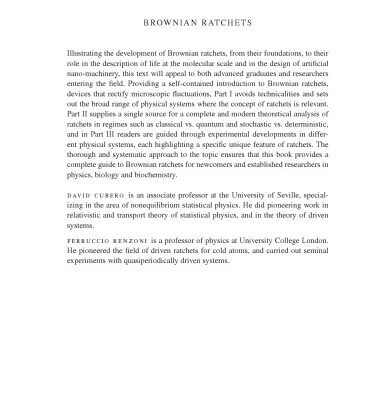 خرید و دانلود نسخه کامل کتاب Brownian Ratchets