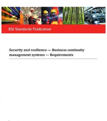 خرید و دانلود نسخه کامل کتاب BS ISO 22301:2019 Security and resilience — Business continuity management systems — Requirements