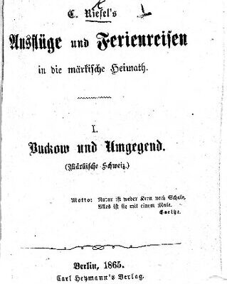 خرید و دانلود نسخه کامل کتاب Buckow und Umgegend (Märkische Schweiz)