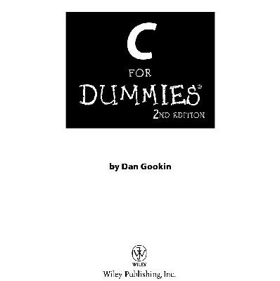 خرید و دانلود نسخه کامل کتاب C for Dummies