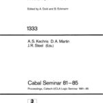 خرید و دانلود نسخه کامل کتاب Cabal Seminar 81–85: Proceedings, Caltech-UCLA Logic Seminar 1981–85