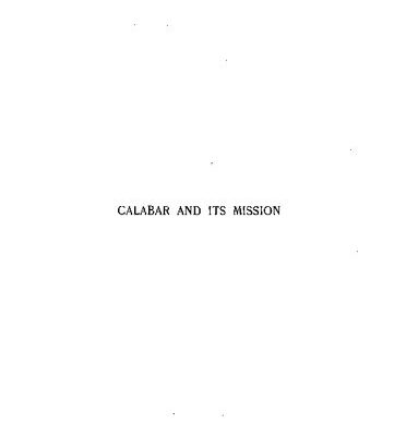 خرید و دانلود نسخه کامل کتاب Calabar and its Mission