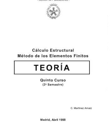 خرید و دانلود نسخه کامل کتاب Cálculo Estructural. Método de los Elementos Finitos