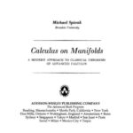 خرید و دانلود نسخه کامل کتاب Calculus On Manifolds: A Modern Approach to Classical Theorems of Advanced Calculus