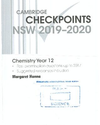 خرید و دانلود نسخه کامل کتاب Cambridge Checkpoints NSW – Chemistry Year 12 (2019-2020)